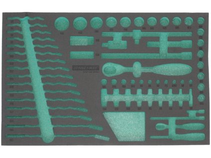 Pěnová vložka prázdná, pro modul gola sady 1/4" a 1/2" JONNESWAY S04H42165SV