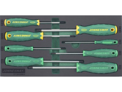Modul penový - skrutkovače krížové požité a Imbus s guličkou, sada 8 ks - JONNESWAY D71H108KV