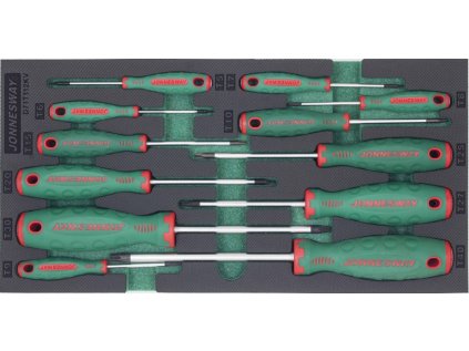 Modul penový - skrutkovače TORX, T5 - T40, súprava 12 ks - JONNESWAY D71T112KV