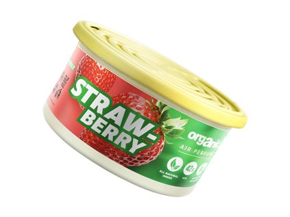 Vůně do auta Organic plechovka s víčkem Strawberry 42 g