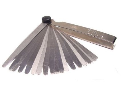 Ventilové - spárové měrky, 0.10 - 0.50 mm, 21 listů