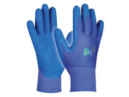 Detské pracovné rukavice KIDS BLUE, modré, veľkosť 5