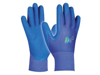 Detské pracovné rukavice KIDS BLUE, modré, veľkosť 5