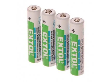 Batérie nabíjacie 1,2V AAA (HR03), 1000mAh, NiMh, 4 kusy - EXTOL ENERGY EX42060