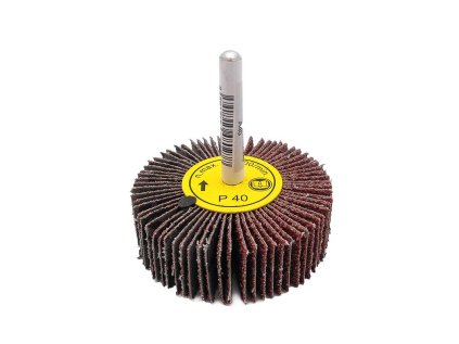 Kotouč brusný lamelový, na stopce, P60, 60 x 20 x 6 mm