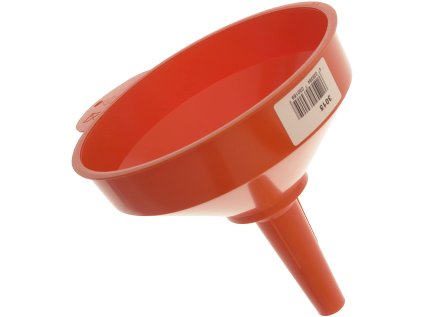Plastový trychtýř - nálevka, bez sítka, průměr 150 mm, se závěsným očkem
