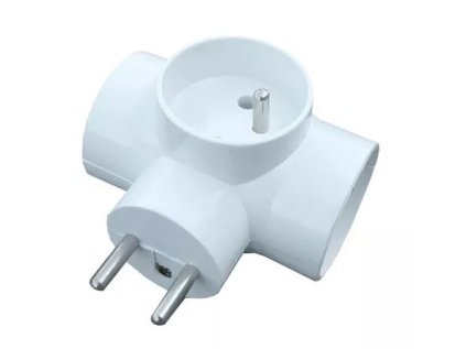 Rozbočka elektrická 3x10A/230V, 3 zásuvky