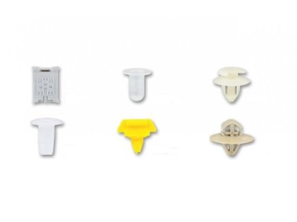 Příchytky čalounění pro interiér vozu Renault, sada 300 ks - ASTA 2