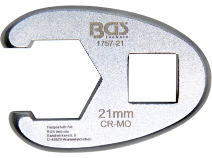 Klíč plochý otevřený 1/2", 21 mm - BGS 1757-21