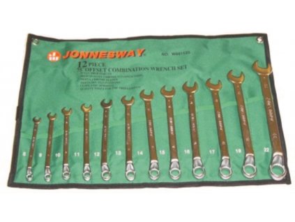 Sada vyhnutých kombinovaných kľúčov, 8 - 22 mm, 12 kusov - JONNESWAY W69112S