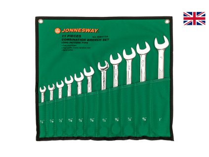 Sada očkoplochých klíčů, palcových, 11 kusů - JONNESWAY W26411SA