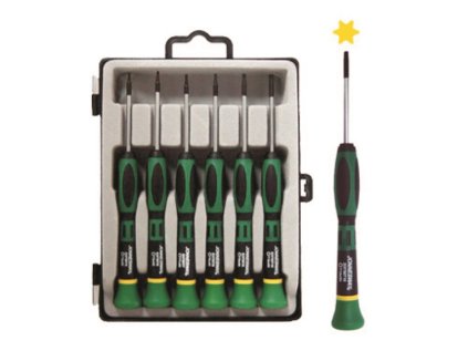 Mikrošroubováky Torx T5-T10, sada 6 kusů - JONNESWAY D3750T06S 99
