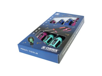 Sada úderových šroubováků, ploché, křížové a Pozidrive - Narex Bystřice 858201