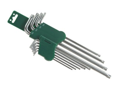 Sada klíčů TORX TS, pěticípých, extra dlouhých, TS10 - TS50, 9 kusů - JONNESWAY H16109S