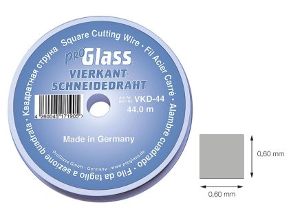 Řezací drát na autoskla 0,6x0,6 mm; 44 m - ProGlass VKD-44