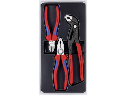 Sada klieští 3ks, Siko, štípacie, kombinované Knipex 00 20 09 v01