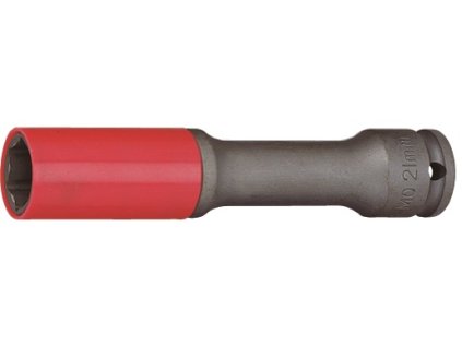 Nástrčná hlavice úderová, 1/2", prodloužená s krytkou na ALU, 21mm - JONNESWAY S18AD4121