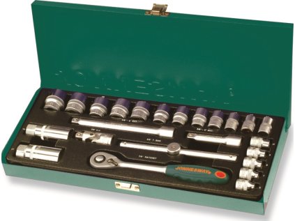 Gola sada 3/8", 6hranné hlavice, 25 kusů, 6-22 mm - JONNESWAY S04H4125S