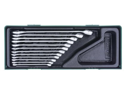 Sada očkoplochých klíčů, 8-22 mm, 12 kusů v kazetě - JONNESWAY W26112SP 00