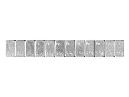 Samolepiace závažie nízke 12x2,5g, opasok 30g, pozinkované