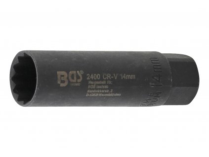 Hlavica pre zapaľovacie sviečky 3/8" x 14mm, dĺžka 65mm, extra úzka - BGS 2400