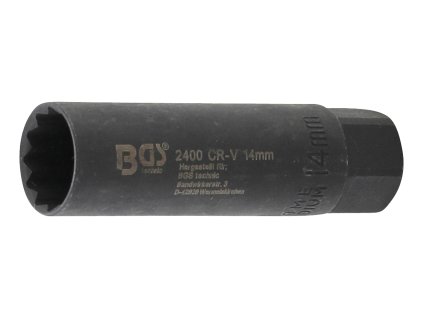 Hlavice pro zapalovací svíčky 3/8" x 14mm,délka 65mm,extra úzká - BGS 2400 01