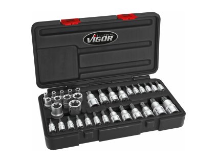 Sada nástrčných hlavic TORX, 34ks - Vigor V1781 01
