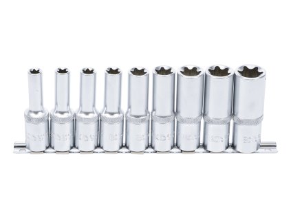 Hlavice nástrčné pre E-profil 1/2", 9 dielov - BGS 2026