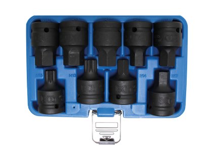Hlavice 3/4" zástrčné Imbus (14-24) a XZN (M16,M18) 9ks CrMo - BGS 5054 01