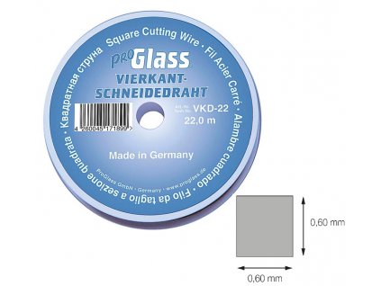 Rezací drôt na autosklá 0,6x0,6 mm; 22 m - ProGlass VKD-22