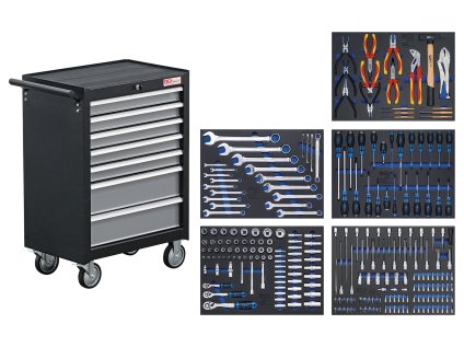 Vozík montážní pojízdný, vybavený (243 ks)- BGS 4060 01