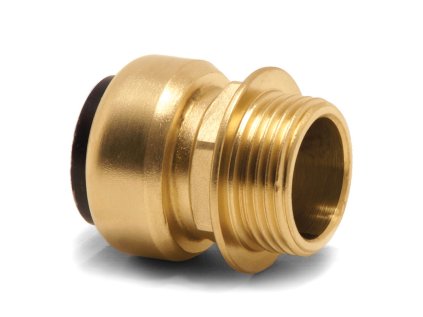 Závitová spojka (mosadz) 1/2" AG, rúrka 18 mm