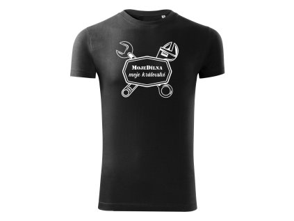 Tričko "MojeDielňa moje kráľovstvo" (MojeDielna.cz), unisex, rôzne veľkosti