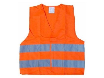 Výstražná reflexní vesta - oranžová, dětská COMPASS 1