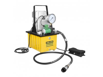 Nožná elektrická hydraulická pumpa s tlakomerom, dvojrýchlostná, 20 bar - Genborx HHB-630E