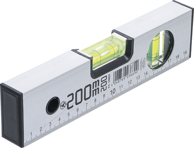 Vodováha 200 mm, hliníková, dve vodováhy - BGS 0869