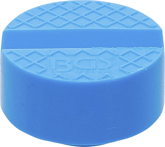 Gumová podložka pod zdvihák 65 x 29 mm, nosnosť 3 t, modrá - BGS 72108
