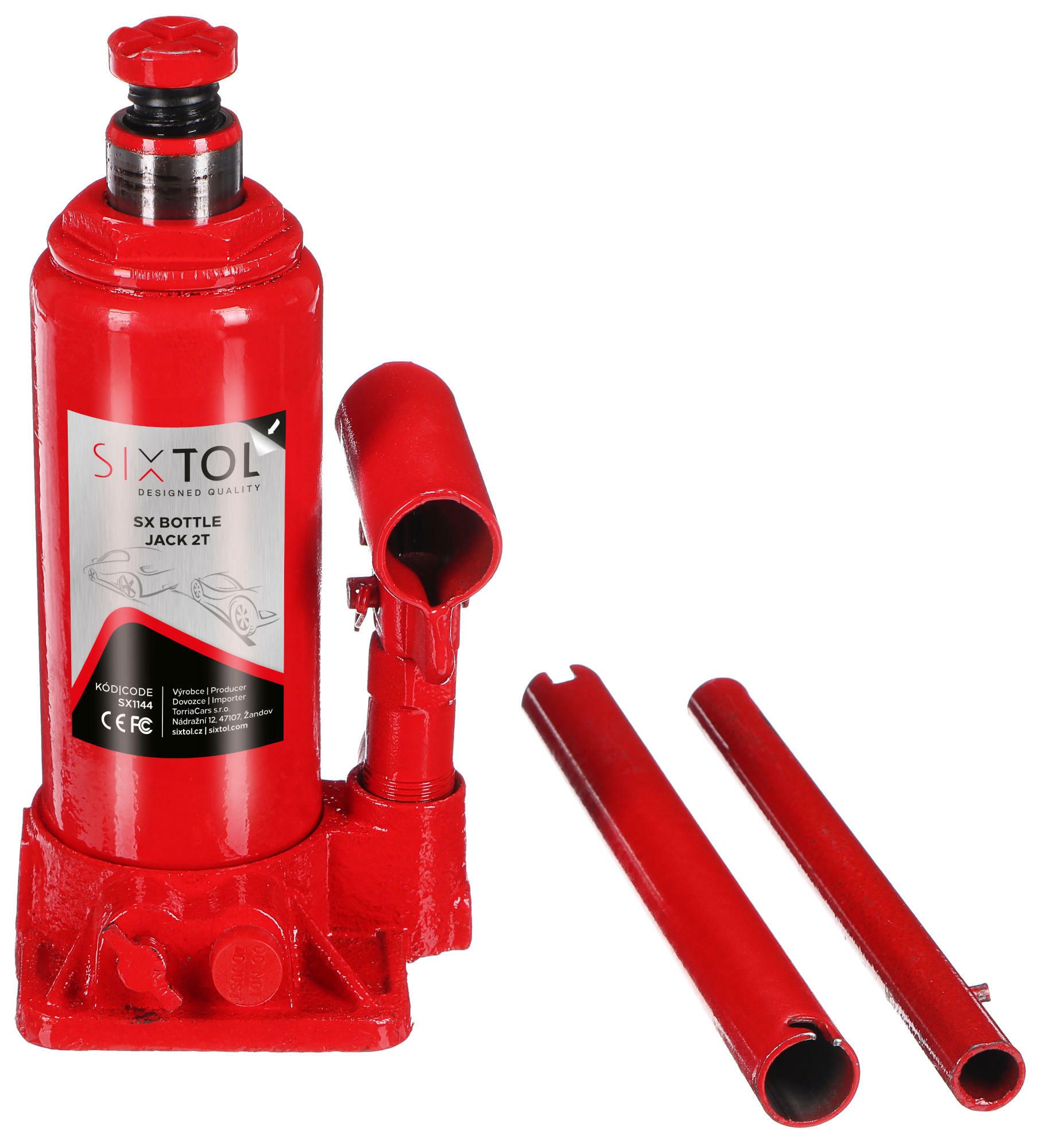 Hydraulický zdvihák - bábika 4 t, zdvih 180-360 mm - SIXTOL