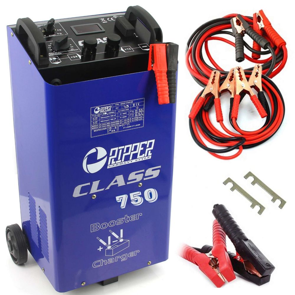 Nabíjačka autobatérií - štartér, 12V/24V, 80-900 Ah, mobilná - RIPPER Class 750