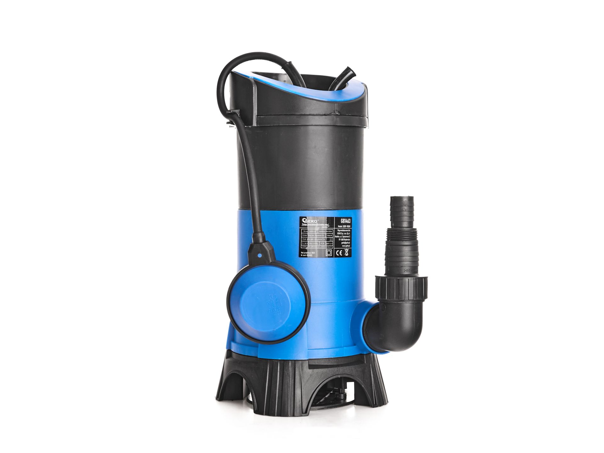 Ponorné kalové čerpadlo s plavákom, 900 W, výtlak 9 m