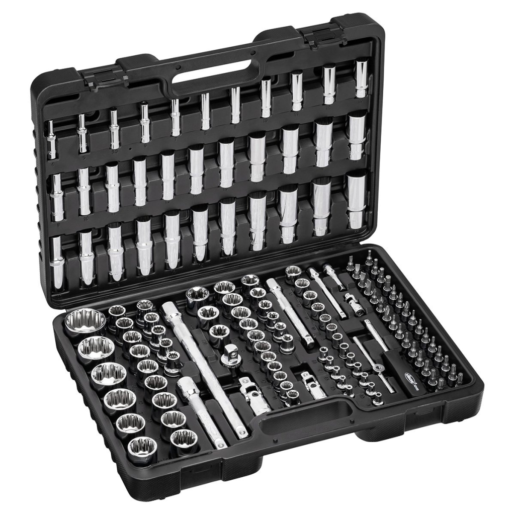 Sada nástrčných hlavíc a bitov 1/4", 3/8", 1/2", 133 ks - VIGOR V5461