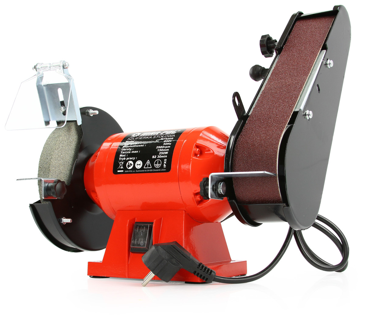 Kombinovaná stolová brúska, kotúč 150 mm, 230 V, výkon 250 W