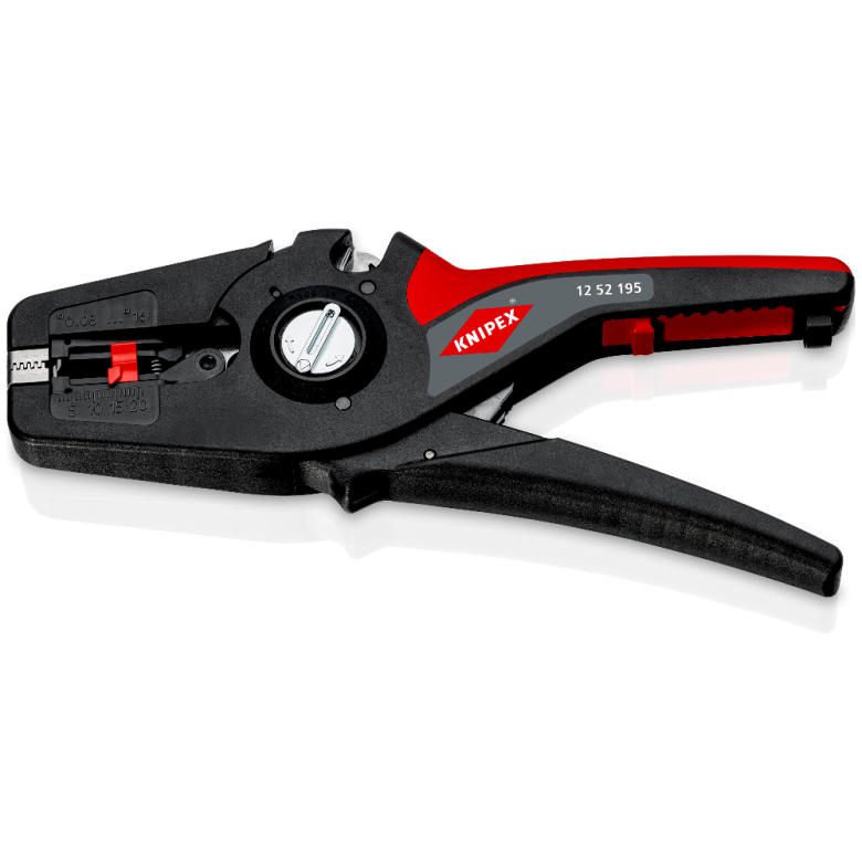 Odstraňovacie kliešte, automatické, rozsah 0,08-16,0 mm2 - KNIPEX 12 52 195