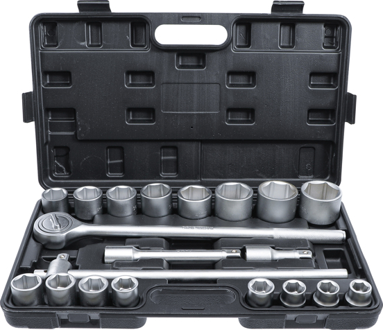 Gola sada 3/4", šesťhranné nástrčné hlavice 19-50 mm, 21 kusov