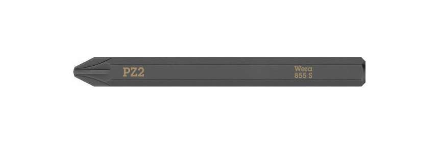 Krížový bit, PZ 2, dĺžka 70 mm, 1/4" - WERA