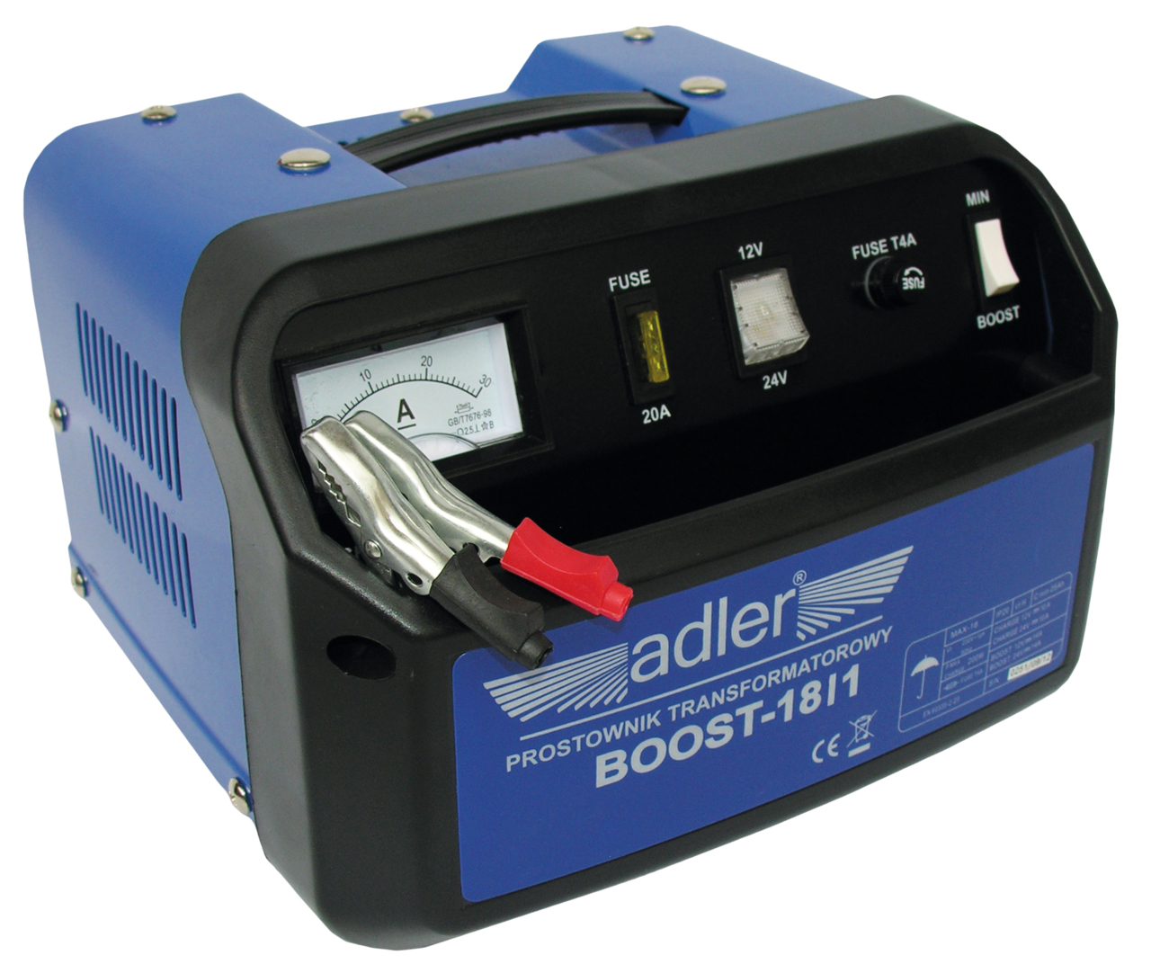 Nabíjačka autobatérií, 12/24 V, 25-120 Ah - ADLER BOOST-18/1