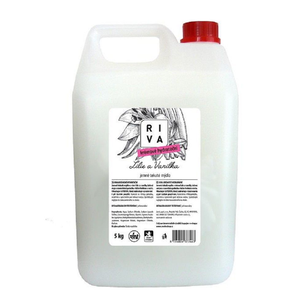 Riva creme hydratačné tekuté mydlo, 5 kg