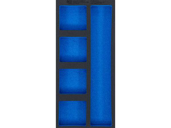 BGS Technic BGS 74362 Prázdna vložka pre dielenský vozík 1/3 s 5 odkladacími priehradkami