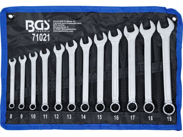 BGS Technic BGS 71021 Kľúče 8 ÷ 19 mm (sada 12 kusov)