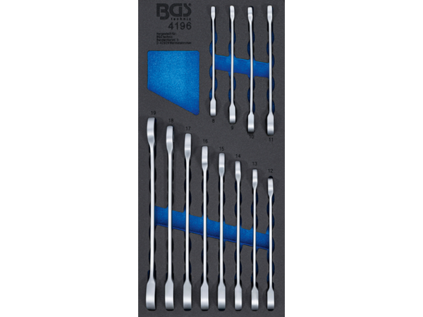 BGS Technic BGS 4196 Ráčnové kľúče 8 ÷ 19 mm. Sada 12 kusov